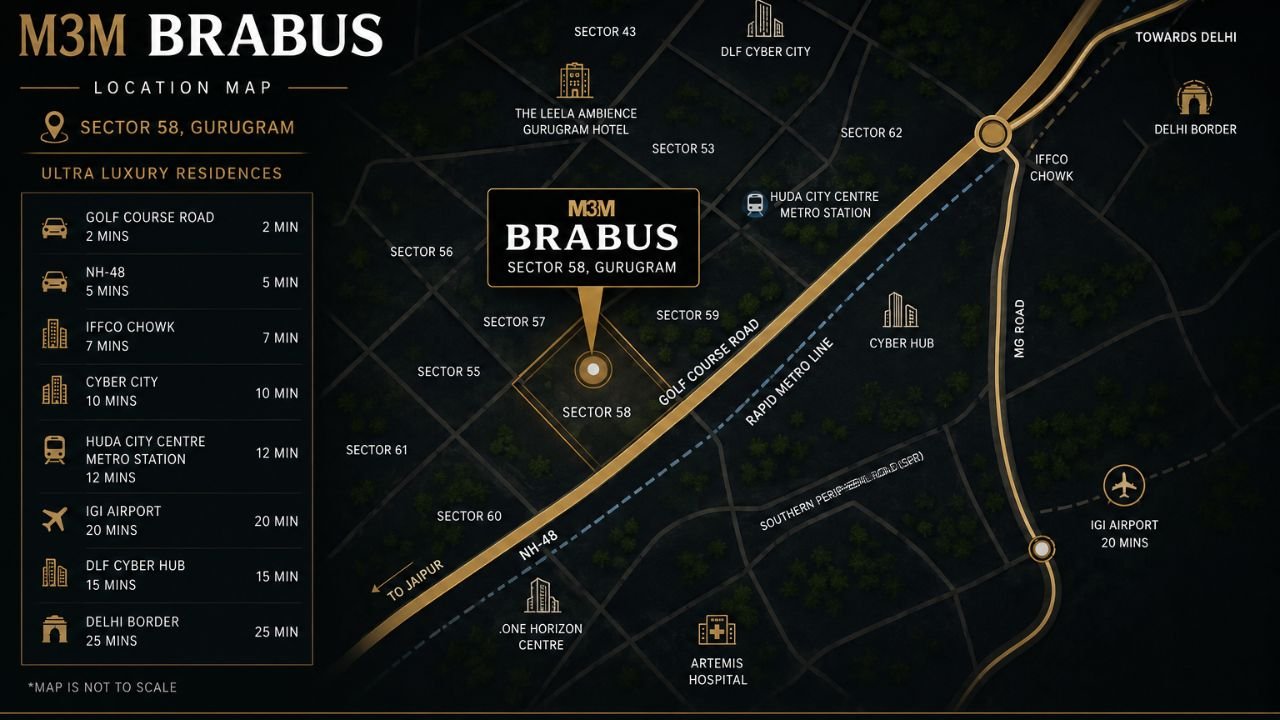 M3M Brabus Location Advantage